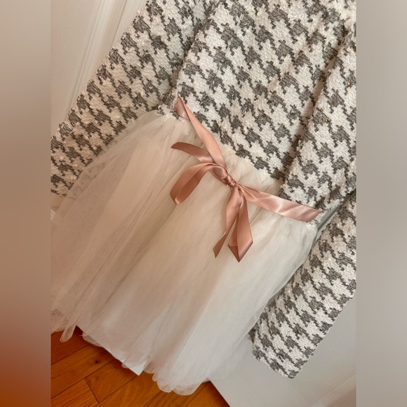 Mia Belle Girls houndstooth dress NWT SIZE 5 - Picture 3 of 5